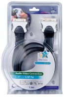 Кабель SCART на SCART HQSS1022/1.5, шлейф, черный, 1.5 метра - вид 2 миниатюра