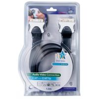 Кабель SCART на SCART HQSS1022/2.5, шлейф, черный, 2.5 метра - вид 1 миниатюра