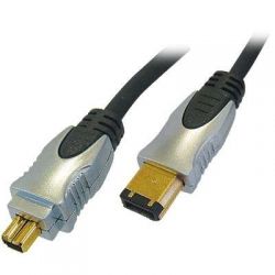 Кабель для связи между 2-мя DV устройствами (HQ FireWire cabel) HQSS6271, 1.5 метра - вид 1 миниатюра