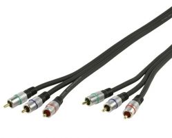Компонентный кабель 3RCA - 3RCA HQSS3811, 1,5 м - вид 1 миниатюра