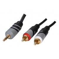 Кабель HQ 3,5 JACK-2RCA HQCA-A013 2,5 м - вид 1 миниатюра