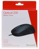 Мышь Microsoft Optical 200 (JUD-00008), USB, чёрная - вид 2 миниатюра